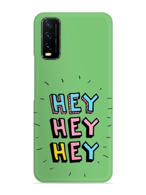 Hey Vector Cartoon Snap Case for Vivo Y12S Zapvi