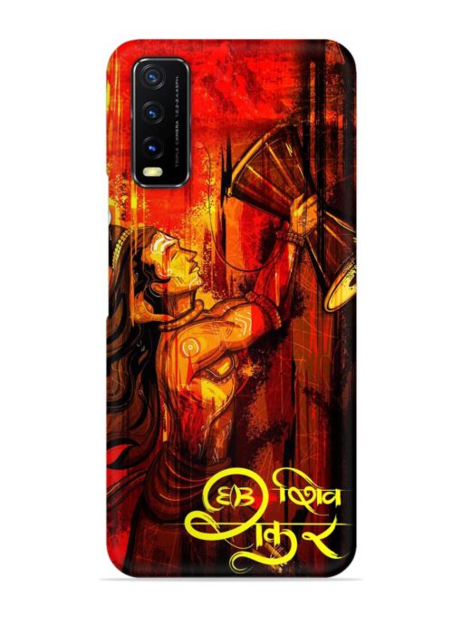 Illustration Lord Shiva Snap Case for Vivo Y12S Zapvi