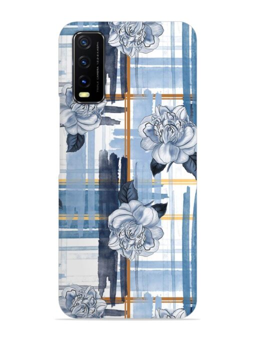 Watercolor Pattern Rose Snap Case for Vivo Y12S Zapvi