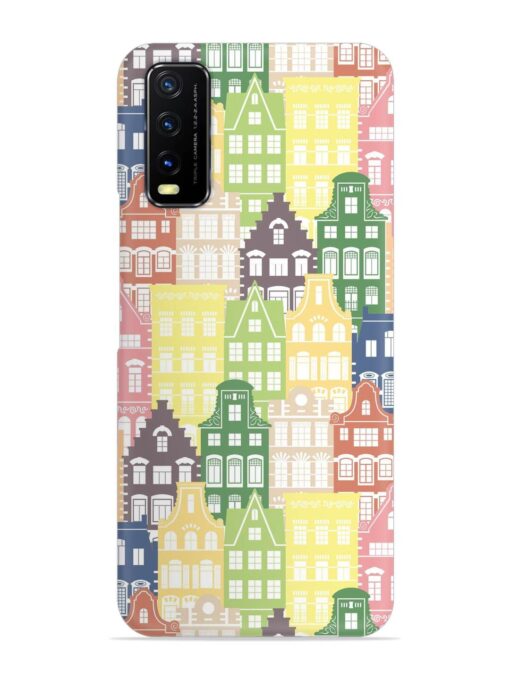 Seamless Shapes Pattern Snap Case for Vivo Y12S Zapvi