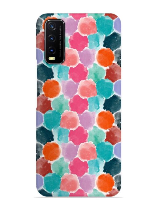 Colorful Seamless Pattern Snap Case for Vivo Y12S Zapvi