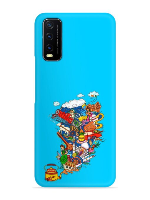 Vector Design Indian Snap Case for Vivo Y12S Zapvi