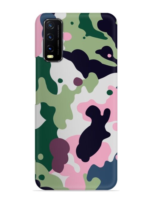 Seamless Funky Camouflage Snap Case for Vivo Y12S Zapvi