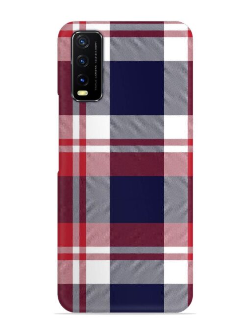 Classic Plaid Tartan Snap Case for Vivo Y12S Zapvi