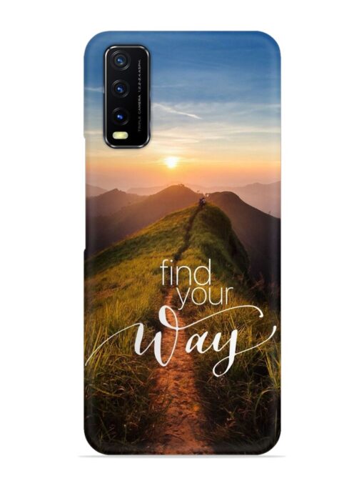 Find Your Way Snap Case for Vivo Y12S Zapvi