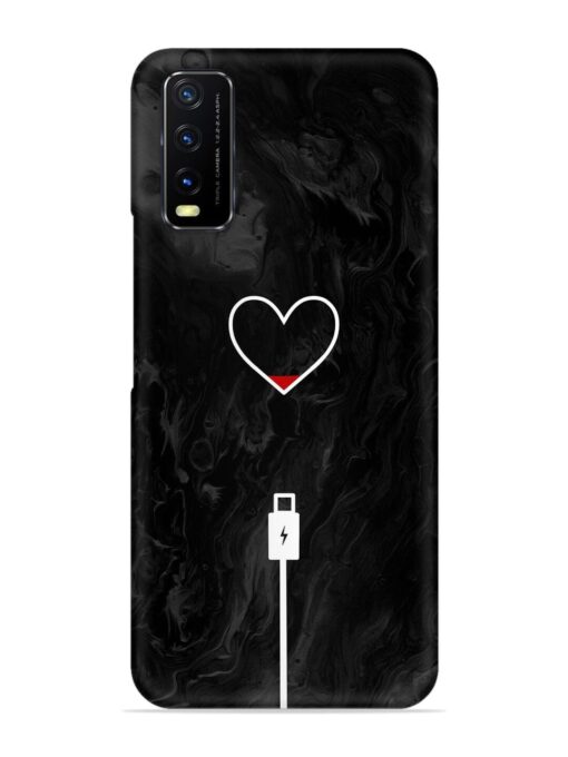 Heart Charging Vector Snap Case for Vivo Y12S Zapvi