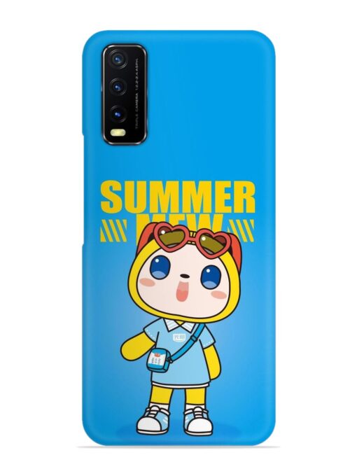 Summer Mew Cartoon Snap Case for Vivo Y12S Zapvi