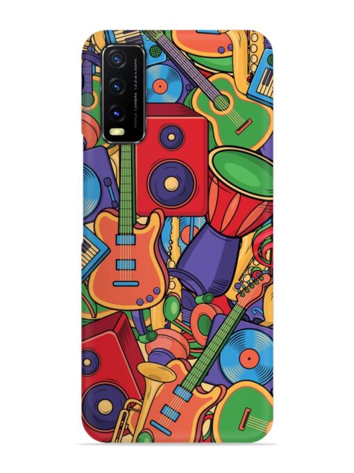 Colorful Music Art Snap Case for Vivo Y12S Zapvi