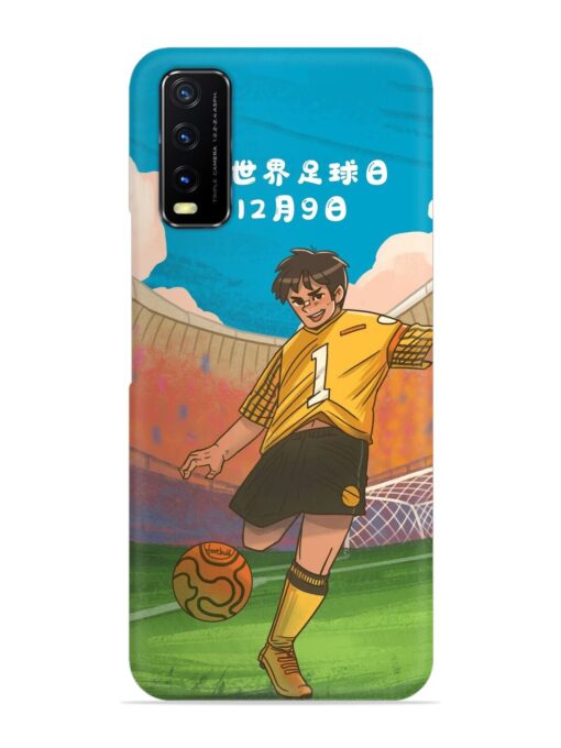 Soccer Kick Snap Case for Vivo Y12S Zapvi