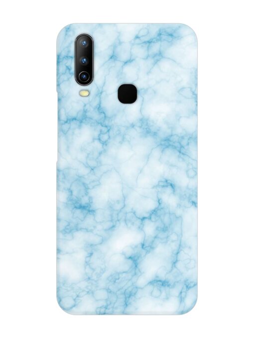 Blue White Natural Marble Snap Case for Vivo Y15 Zapvi