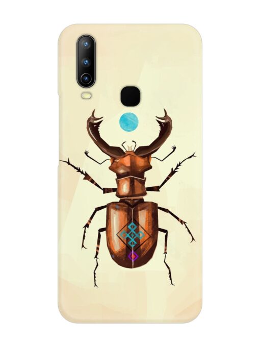 Stag Beetle Vector Snap Case for Vivo Y15 Zapvi