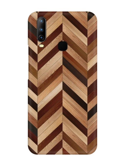 Seamless Wood Parquet Snap Case for Vivo Y15 Zapvi