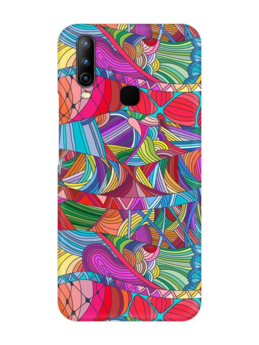 Seamless Patterns Hand Drawn Snap Case for Vivo Y15 Zapvi