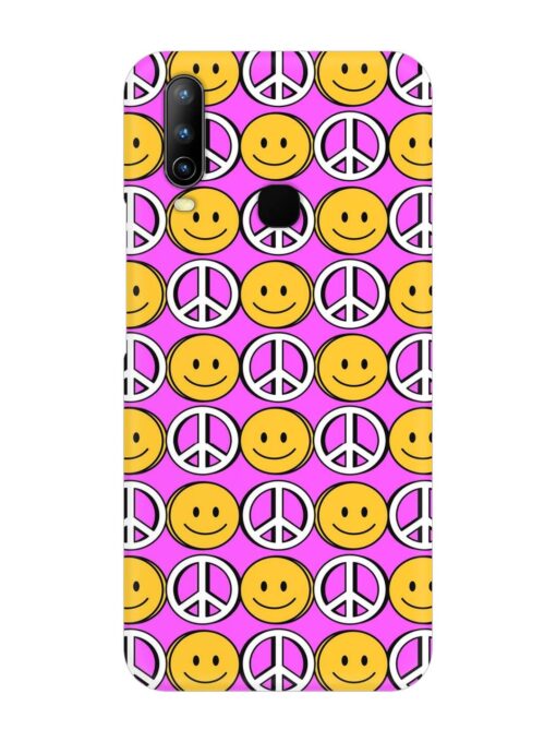 Smiley Face Peace Snap Case for Vivo Y15 Zapvi