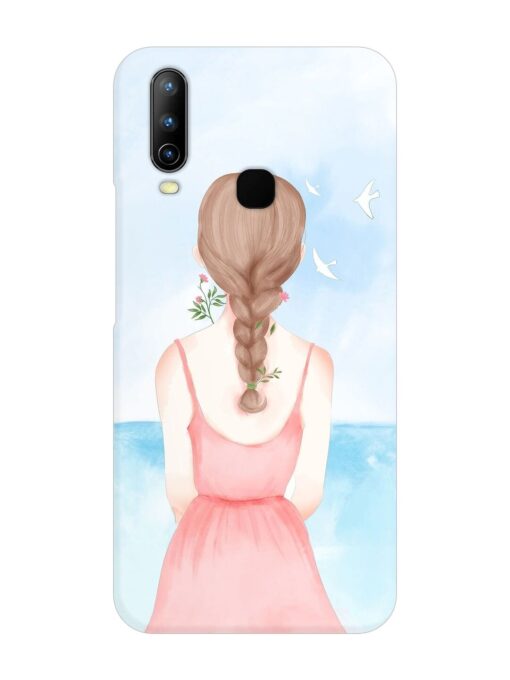 Watercolor Girl Vector Snap Case for Vivo Y15 Zapvi