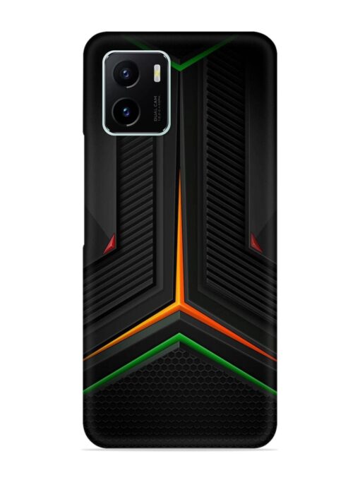 Orange Triangle Light Snap Case for Vivo Y15C Zapvi