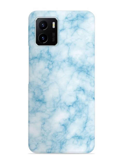 Blue White Natural Marble Snap Case for Vivo Y15C Zapvi