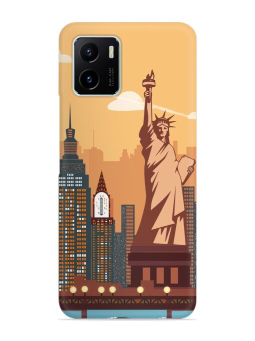 New York Statue Of Liberty Architectural Scenery Snap Case for Vivo Y15C Zapvi