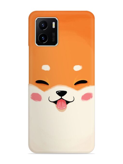 Cute Dog Face Vector Snap Case for Vivo Y15C