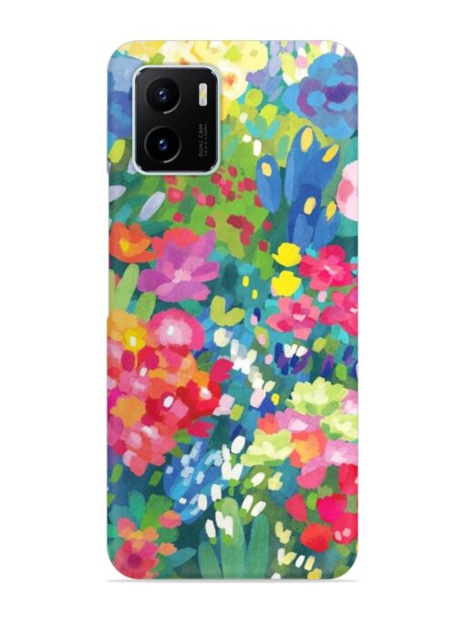 Watercolor Flower Art Snap Case for Vivo Y15C Zapvi