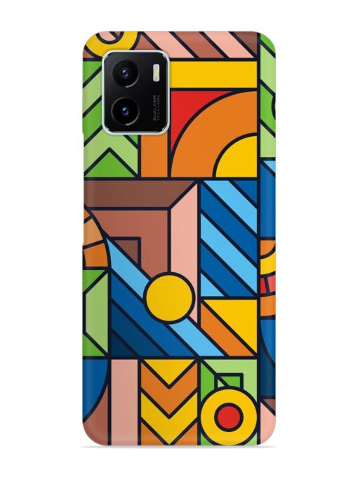 Colorful Geometric Snap Case for Vivo Y15C Zapvi