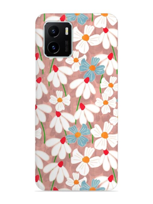 Abstract Petal Flowers Snap Case for Vivo Y15C Zapvi