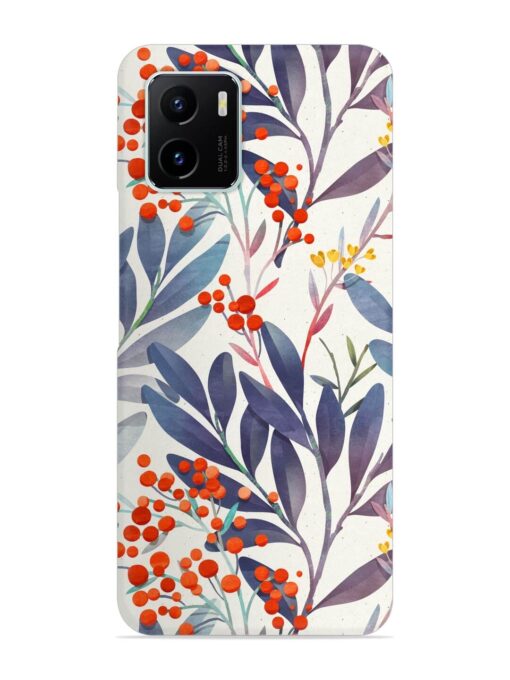 Seamless Floral Pattern Snap Case for Vivo Y15C Zapvi