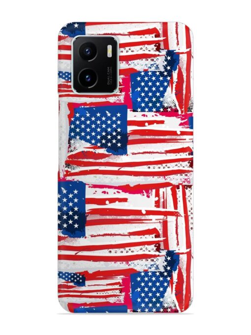 Usa Flag Seamless Snap Case for Vivo Y15C Zapvi