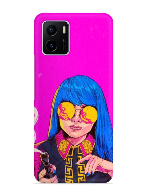 Aesthetic Anime Girl Snap Case for Vivo Y15C Zapvi