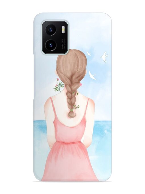 Watercolor Girl Vector Snap Case for Vivo Y15C