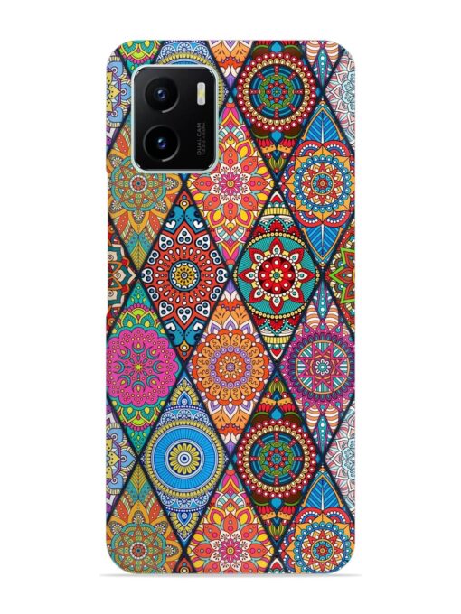 Seamless Tile Pattern Snap Case for Vivo Y15S Zapvi