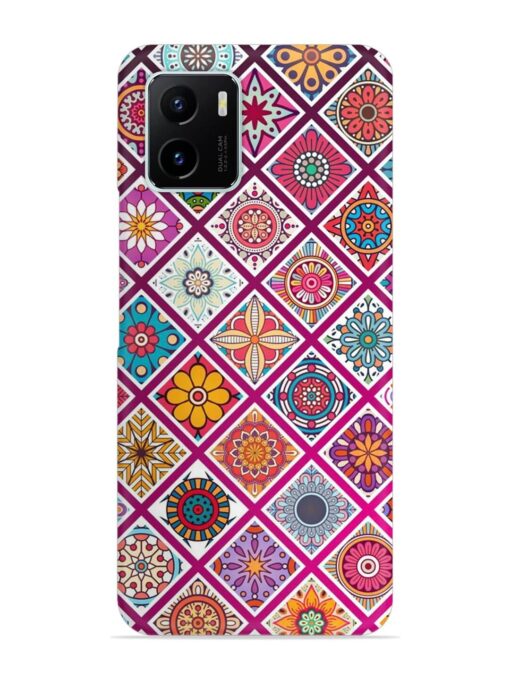 Seamless Tile Pattern Snap Case for Vivo Y15S