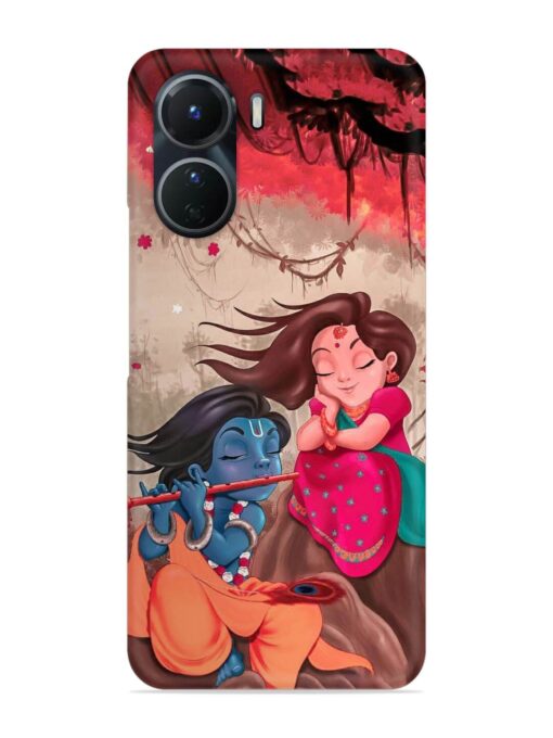 Radhe Krishna Water Art Snap Case for Vivo Y16 Zapvi