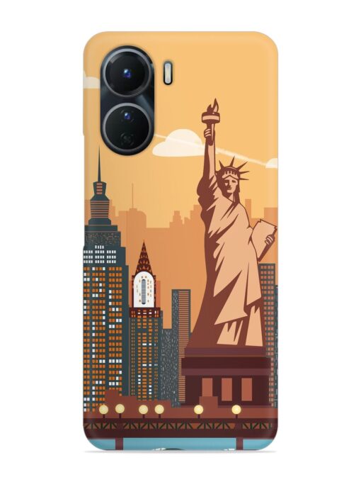 New York Statue Of Liberty Architectural Scenery Snap Case for Vivo Y16