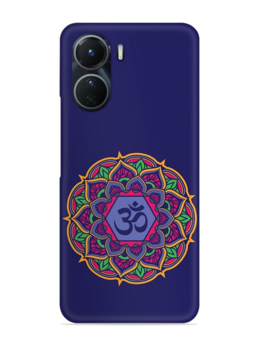 Om Mandala Art Blue Snap Case for Vivo Y16