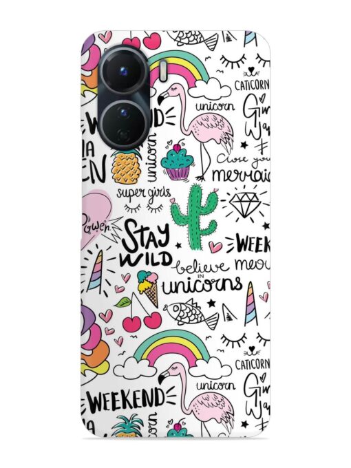 Unicorn Ice Cream Snap Case for Vivo Y16