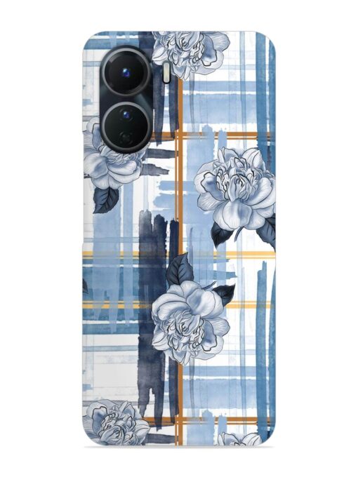 Watercolor Pattern Rose Snap Case for Vivo Y16 Zapvi