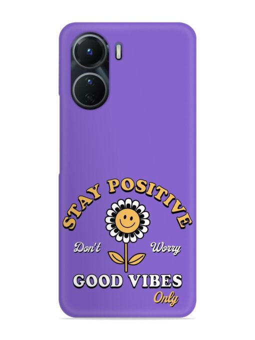 Retro Positive Flower Snap Case for Vivo Y16 Zapvi