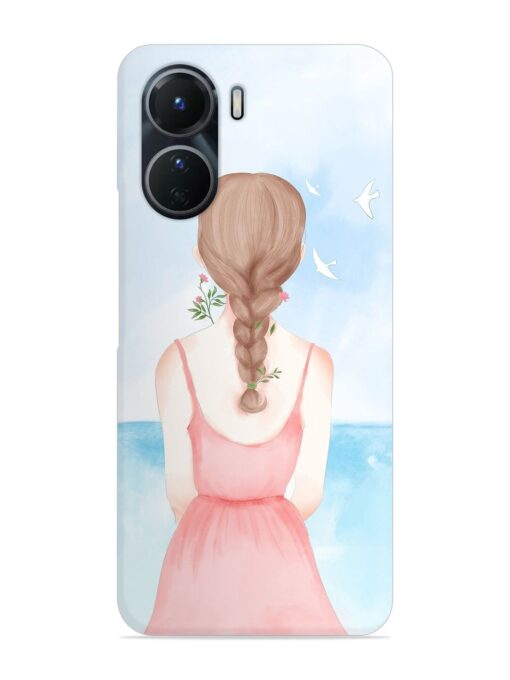 Watercolor Girl Vector Snap Case for Vivo Y16