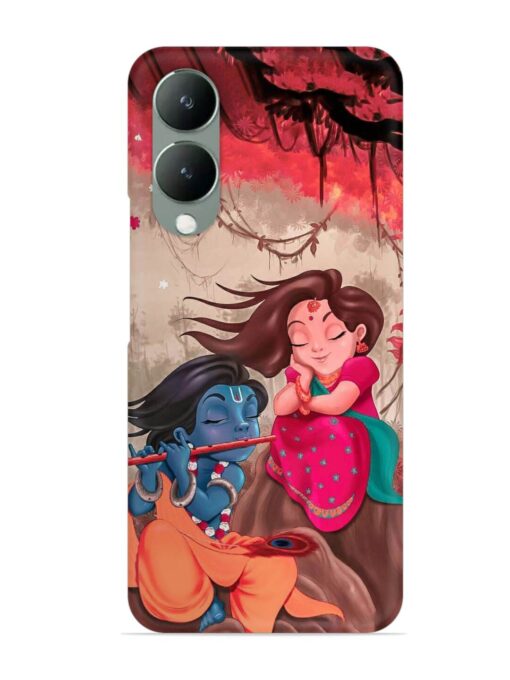 Radhe Krishna Water Art Snap Case for Vivo Y17S Zapvi