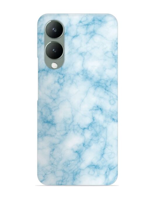 Blue White Natural Marble Snap Case for Vivo Y17S Zapvi