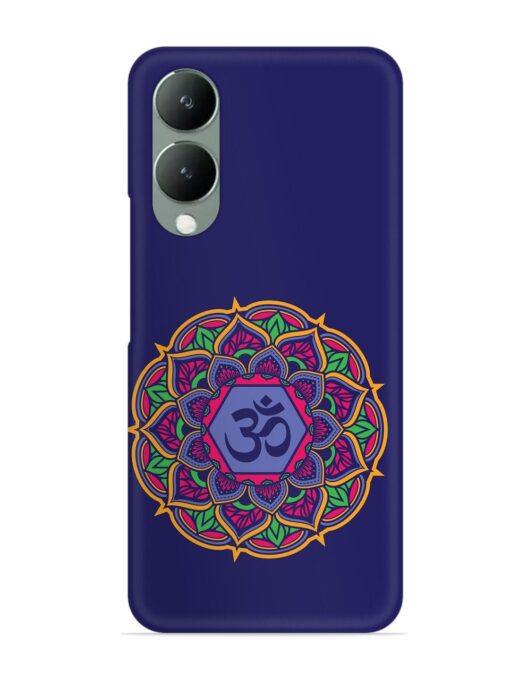 Om Mandala Art Blue Snap Case for Vivo Y17S