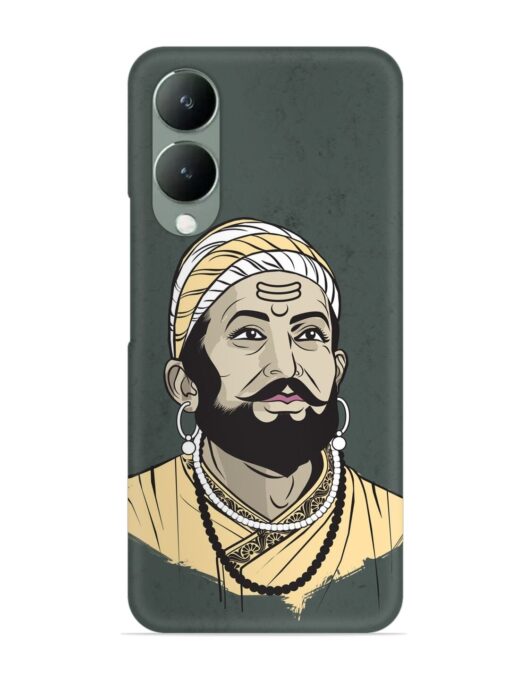 Shivaji Maharaj Vector Art Snap Case for Vivo Y17S