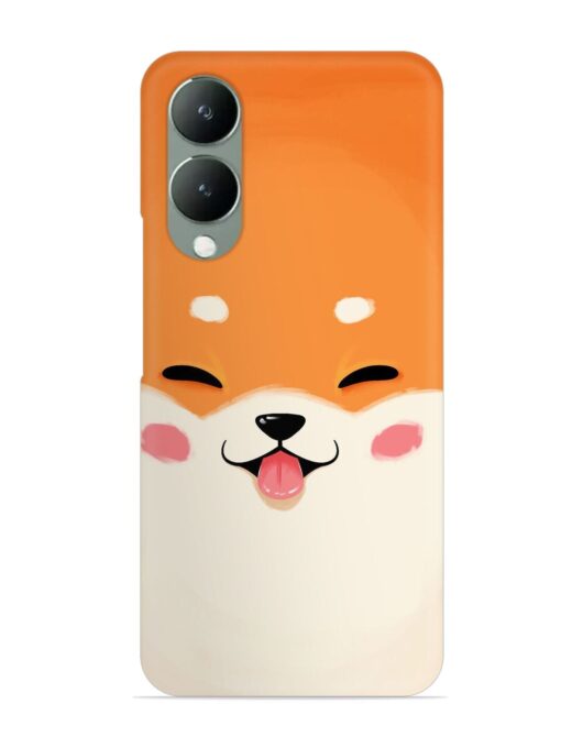 Cute Dog Face Vector Snap Case for Vivo Y17S