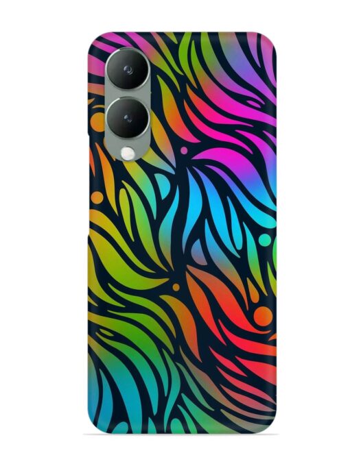 Abstract Leaf Design Snap Case for Vivo Y17S Zapvi