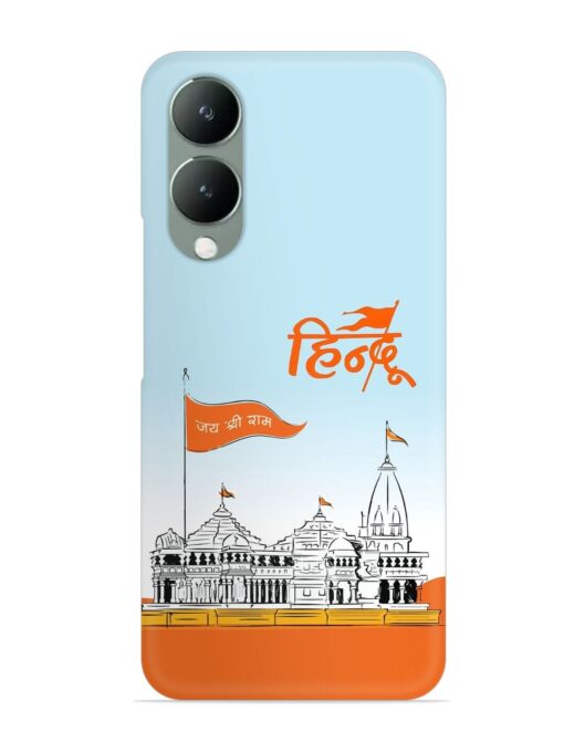 Ram Mandir Hindu Snap Case for Vivo Y17S