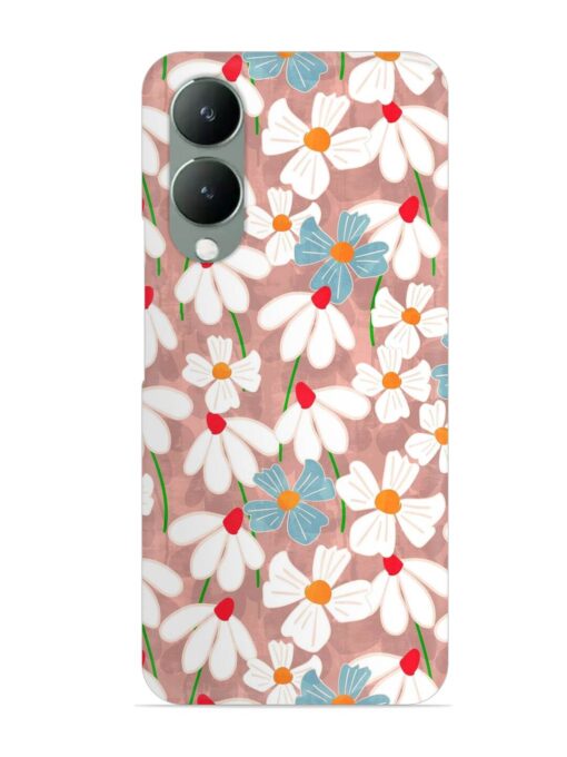 Abstract Petal Flowers Snap Case for Vivo Y17S