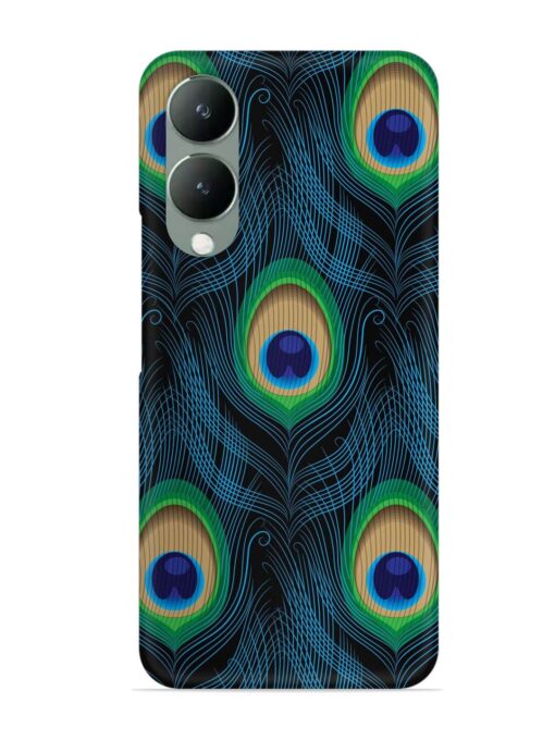 Seamless Pattern Peacock Snap Case for Vivo Y17S