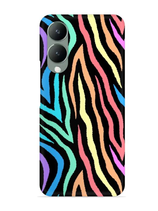 Colorful Abstract Zebra Snap Case for Vivo Y17S