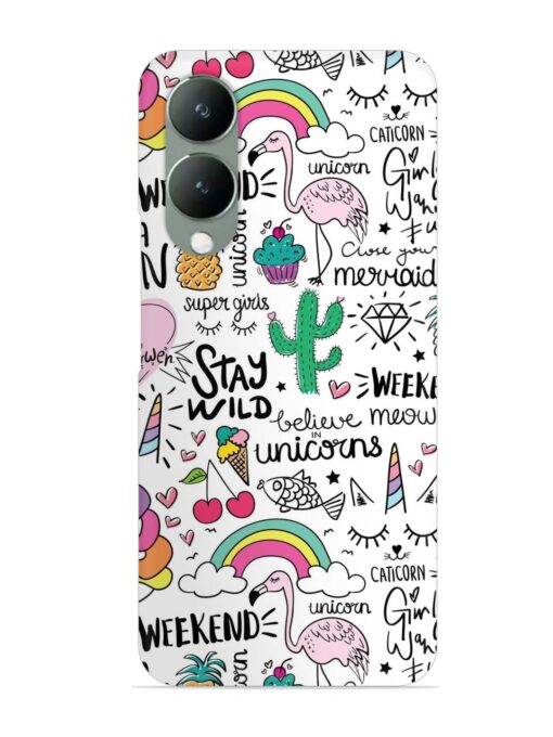 Unicorn Ice Cream Snap Case for Vivo Y17S